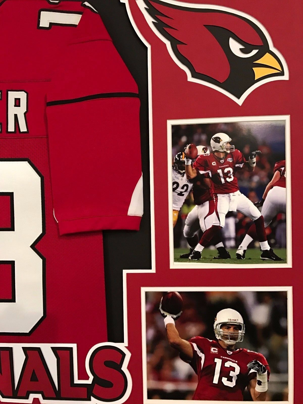 MVP Authentics Framed Kurt Warner Autographed Signed Arizona Cardinals Jersey Aaa Holo 540 sports jersey framing , jersey framing