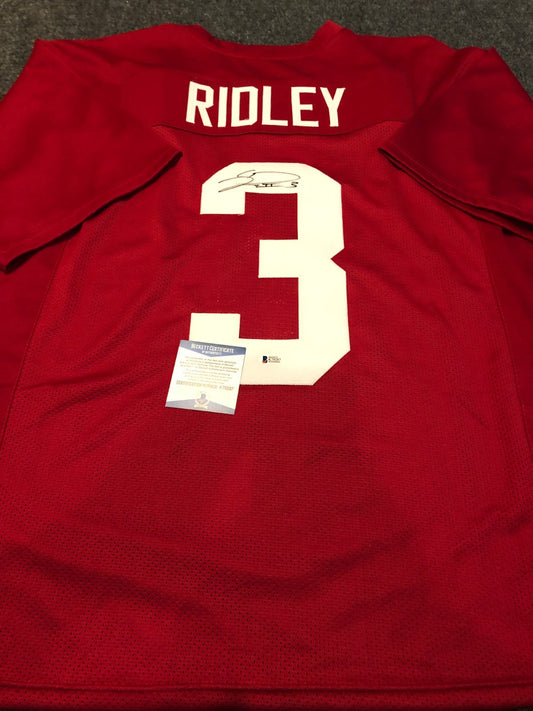 Alabama Crimson Tide Calvin Ridley Autographed Signed Jersey Beckett Coa