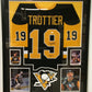 Framed Bryan Trottier Autographed Signed Insc Pittsburgh Penguins Jersey Jsa Coa
