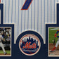 Framed New York Mets Brett Baty Autographed Signed Inscribed Jersey Jsa Coa