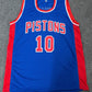 Detroit Pistons Dennis Rodman Autographed Signed Jersey Jsa Holo