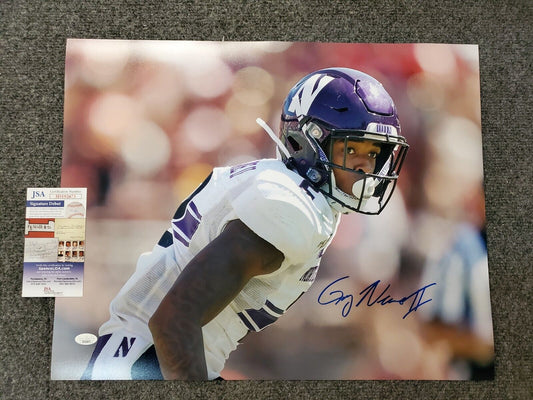 MVP Authentics Northwestern Wildcats Greg Newsome Ii Autographed Signed 16X20 Photo Jsa Coa 90 sports jersey framing , jersey framing