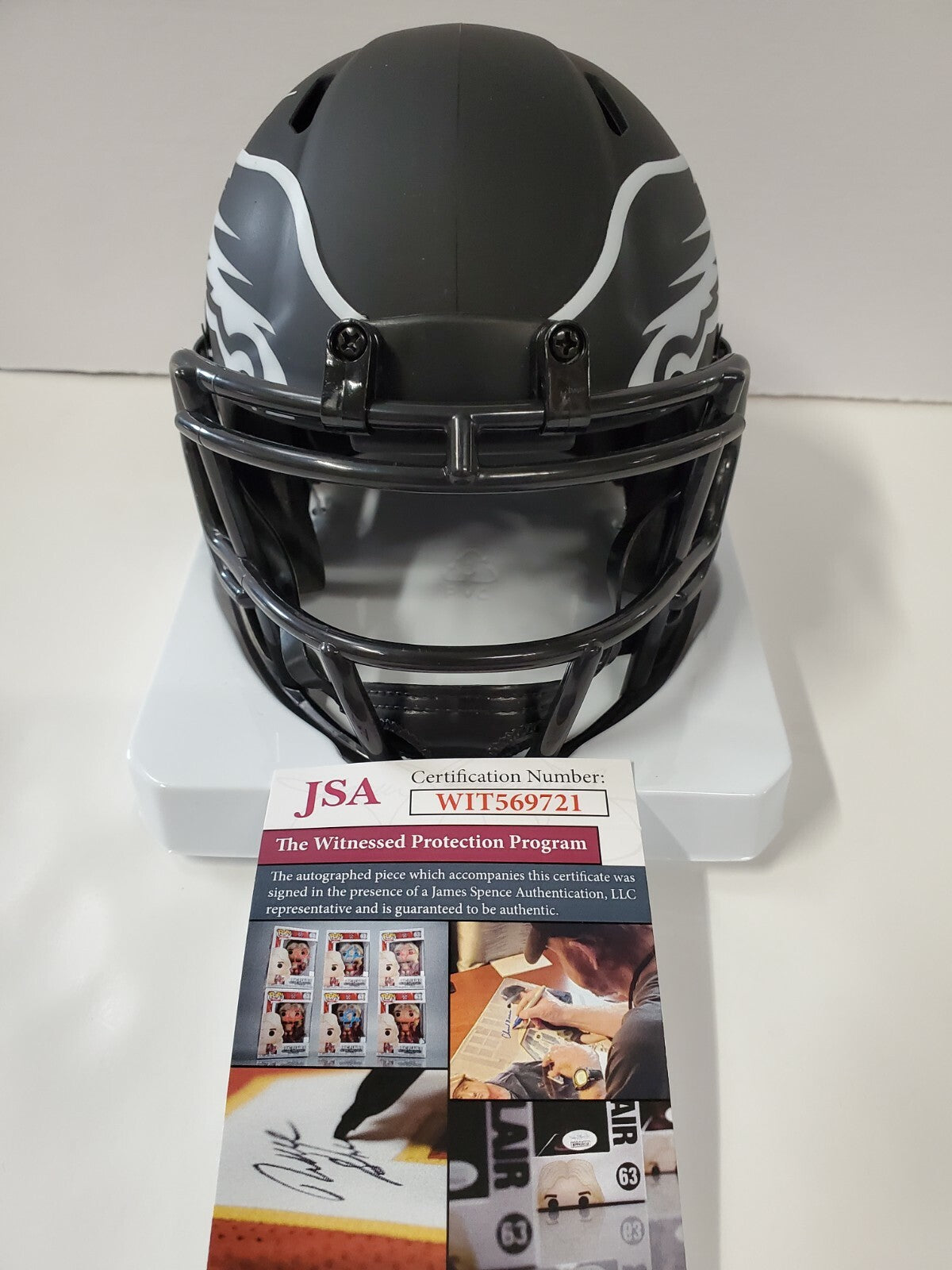 Philadelphia Eagles Lesean Mccoy Signed Eclipse Mini Helmet Jsa Coa