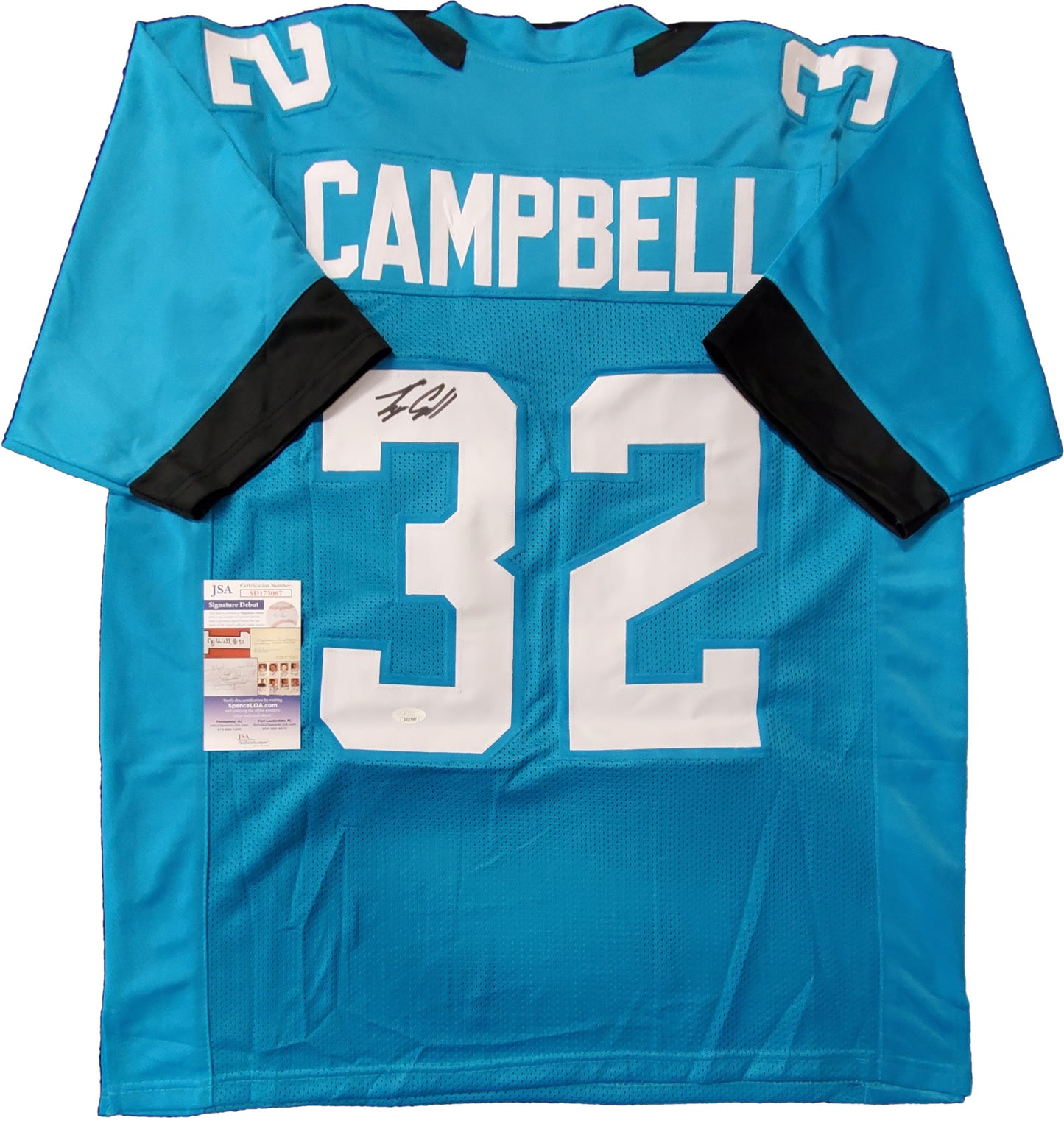 Jacksonville Jaguars Tyson Campbell Autographed Signed Jersey Jsa Coa