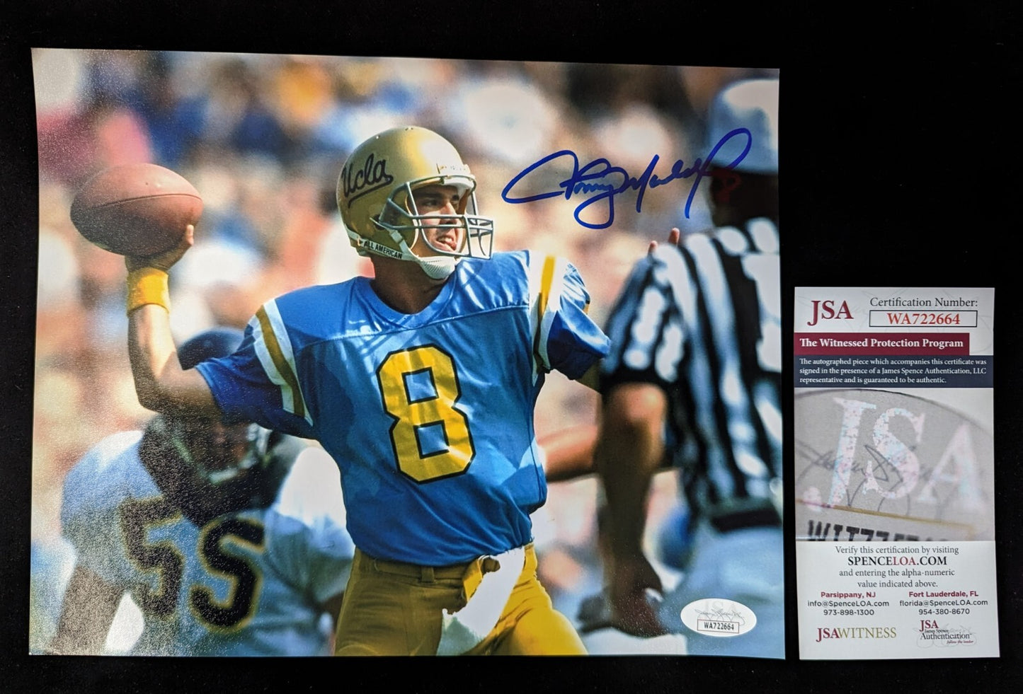 Ucla Bruins Tommy Maddox Autographed Signed 8X10 Photo Jsa Coa