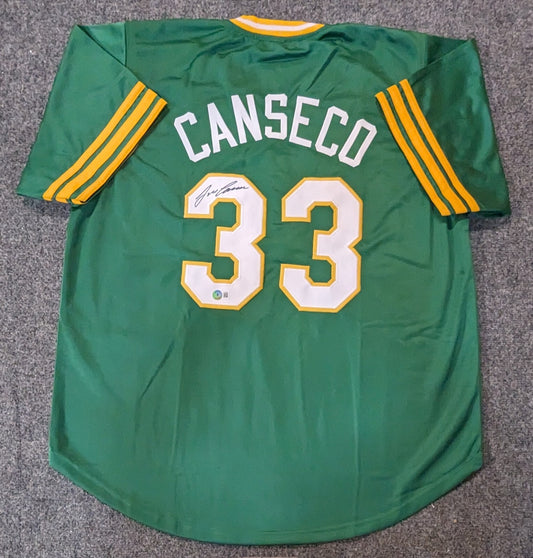 Oakland A's Jose Canseco Autographed Signed Jersey Beckett Holo