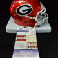 Georgia Bulldogs Nolan Smith Jr Autographed Signed Flash Mini Helmet Jsa Coa