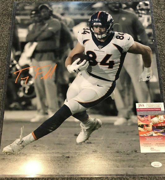 Denver Broncos Troy Fumagalli Autographed Signed 16X20 Photo Jsa  Coa