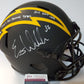 San Diego Chargers Eric Weddle Signed 3X Insc Full Sz Eclipse Rep Helmet Jsa Coa
