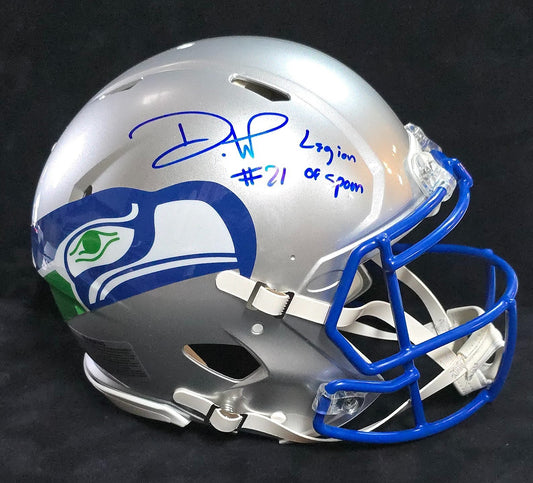 Seattle Seahawks Devon Witherspoon Signed Full Size Speed Authen. T/B Helmet Bas