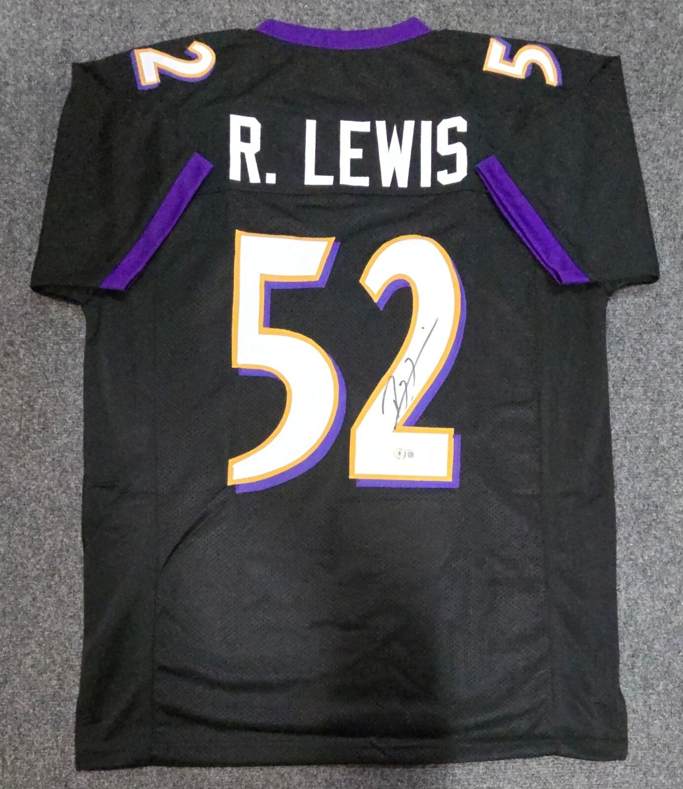 Baltimore Ravens Ray Lewis Autographed Signed Jersey Beckett Holo