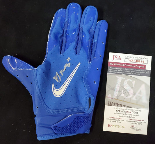 Denver Broncos Damarri Mathis Autographed Signed Glove Jsa Coa