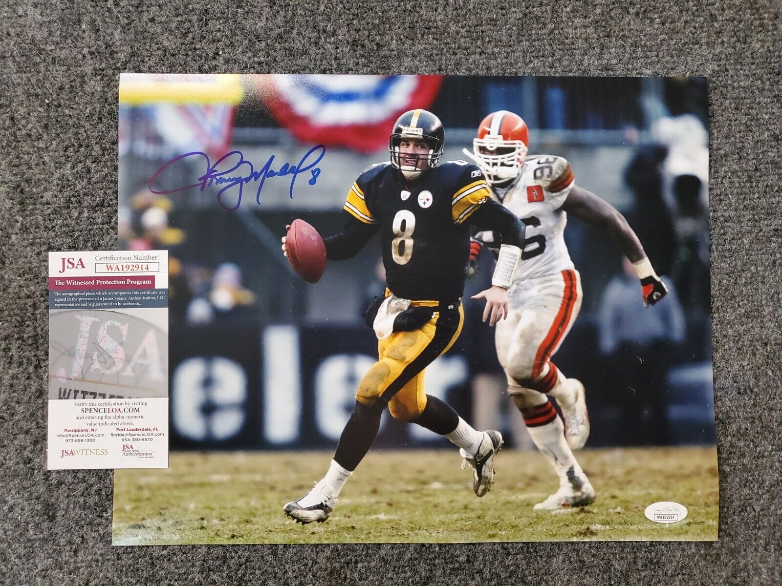 MVP Authentics Pittsburgh Steelers Tommy Maddox Autographed 11X14 Photo Jsa Coa 54 sports jersey framing , jersey framing