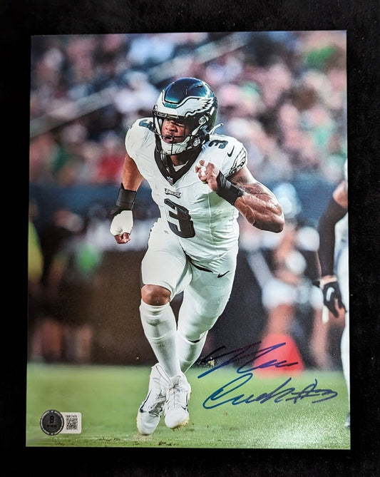 MVP Authentics Philadelphia Eagles Nolan Smith Jr Autographed Signed 11X14 Photo Beckett Holo 67.50 sports jersey framing , jersey framing