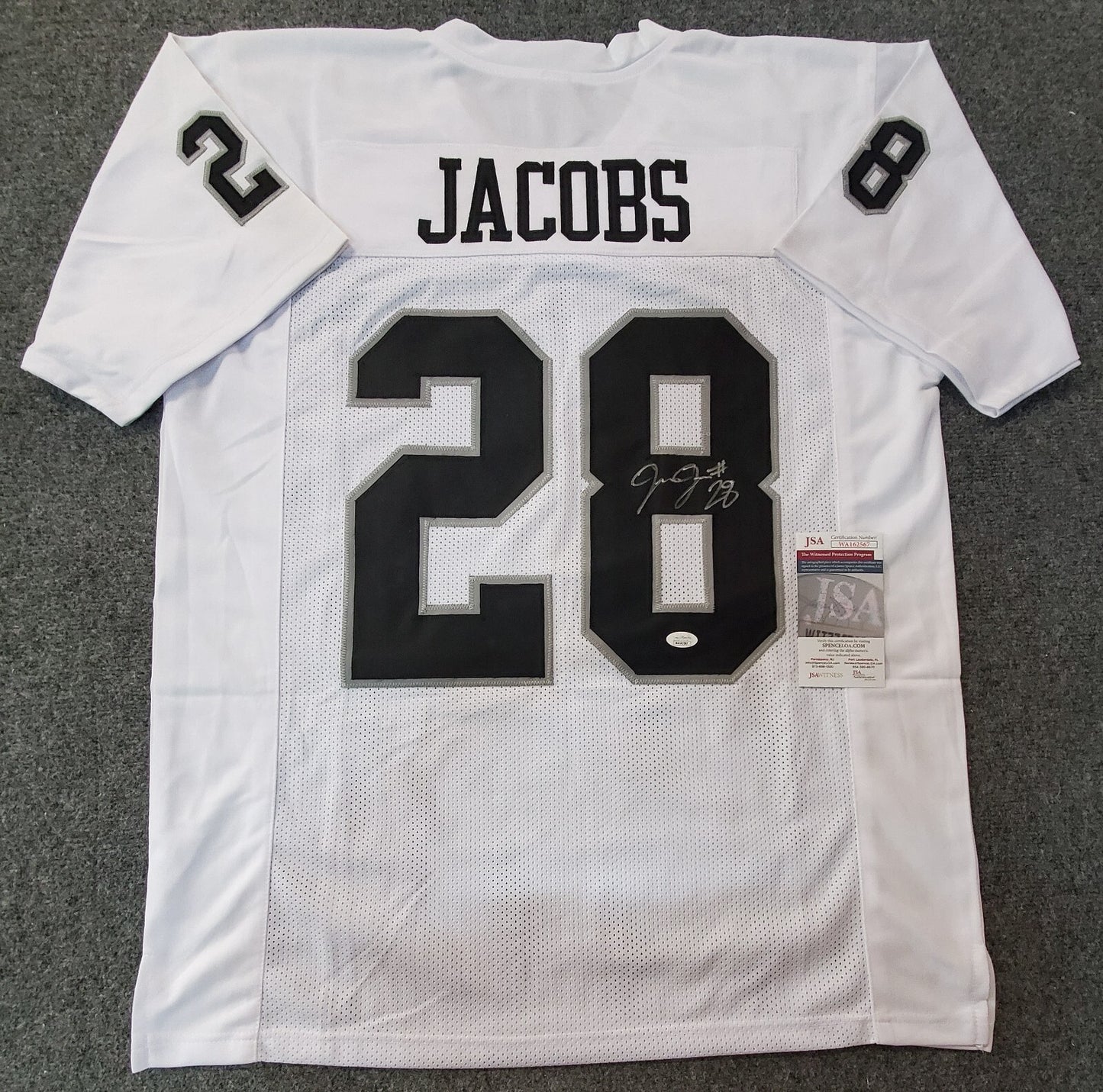 Las Vegas Raiders Josh Jacobs Autographed Signed Jersey Jsa Coa