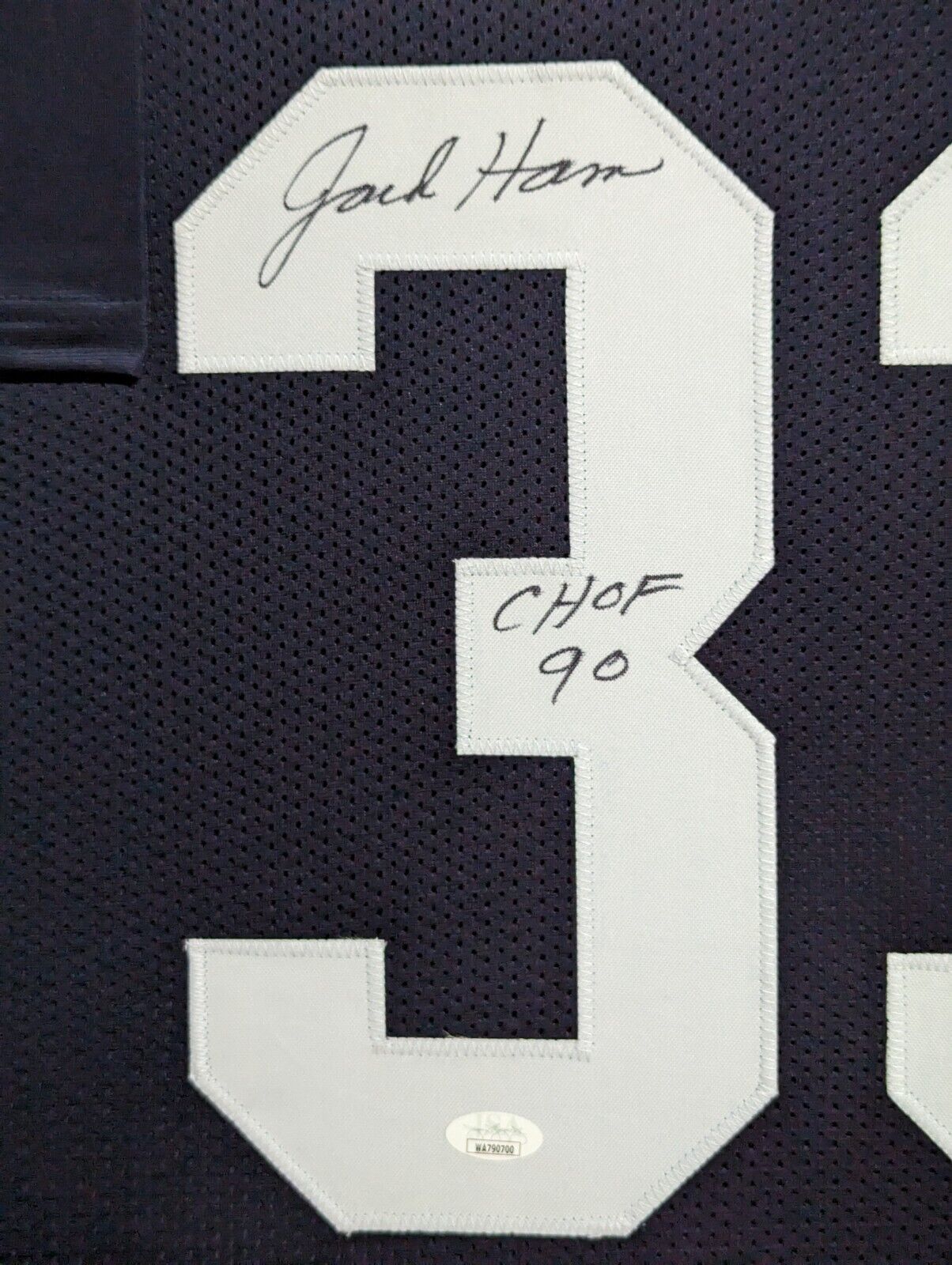 MVP Authentics Framed Penn State Psu Nittany Lions Jack Ham Autographed Inscribed Jersey Jsa 630 sports jersey framing , jersey framing