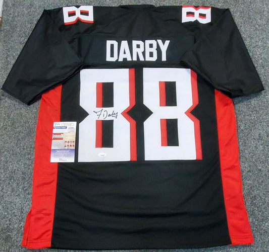 MVP Authentics Atlanta Falcons Frank Darby Autographed Signed Jersey Jsa Coa 98.10 sports jersey framing , jersey framing