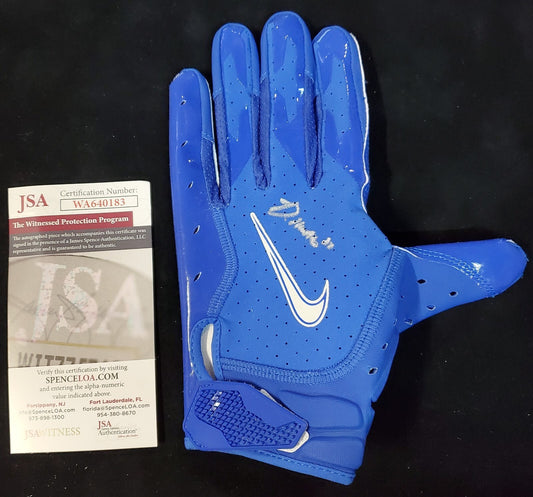 Denver Broncos Damarri Mathis Autographed Signed Glove Jsa Coa