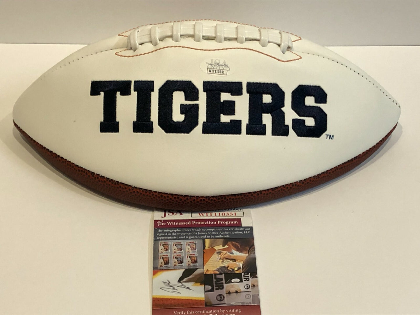 Darius Slayton Autographed Signed Inscribed Auburn Tigers Logo Football Jsa Coa