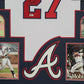 Framed Atlanta Braves Austin Riley Autographed Jersey Beckett Hologram