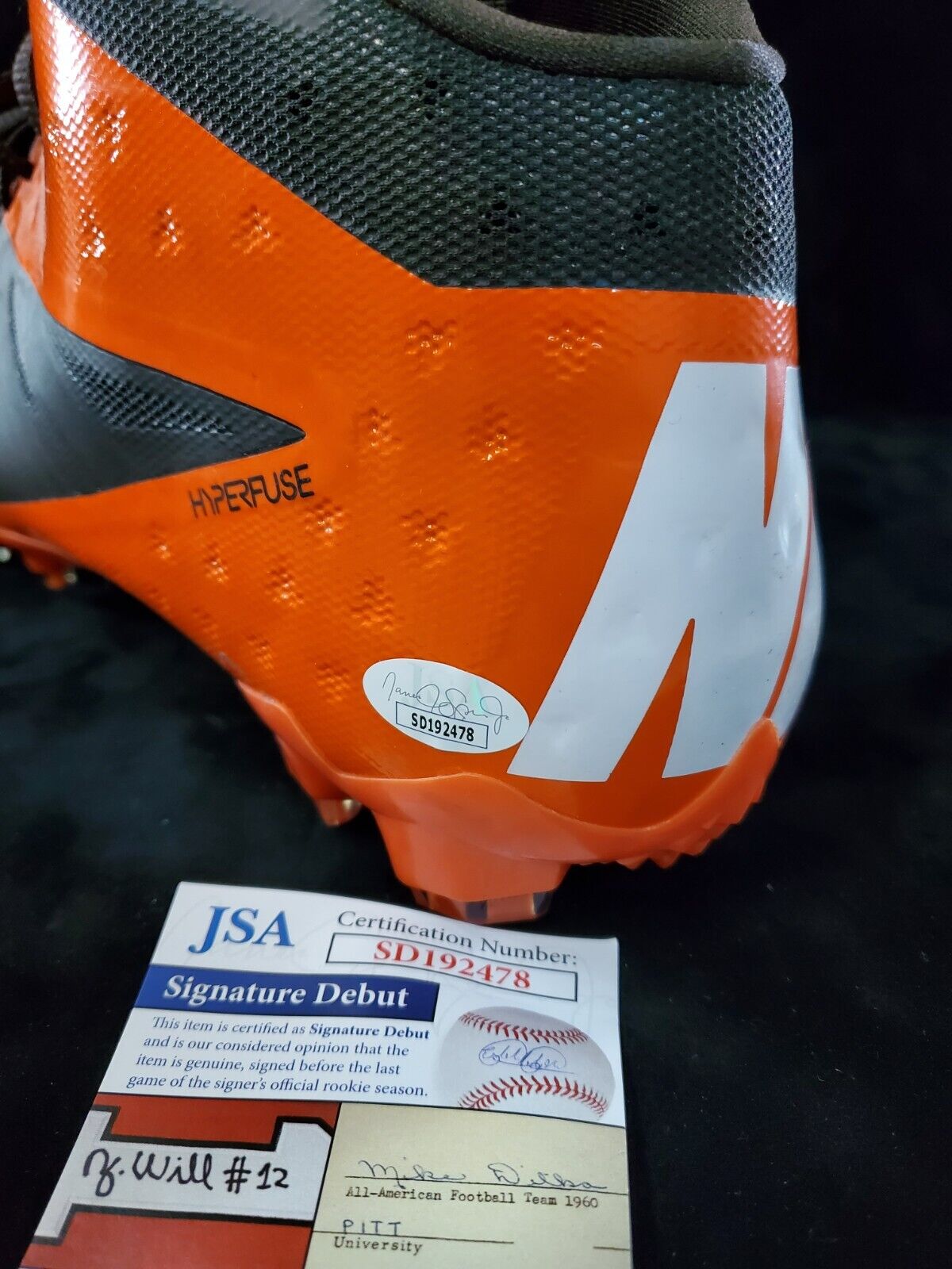 MVP Authentics Greg Newsome Ii Autographed Signed Cleat Jsa Coa 117 sports jersey framing , jersey framing