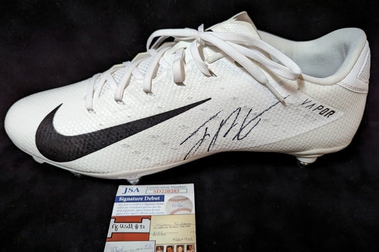 Pittsburgh Steelers Joey Porter Jr Autographed Signed Cleat Jsa Coa