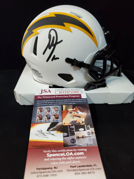 San Diego Chargers Antonio Gates Signed Lunar Mini Helmet Jsa Coa
