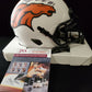 Kj Hamler Autographed Black Signed Denver Broncos Lunar Mini Helmet Jsa Coa