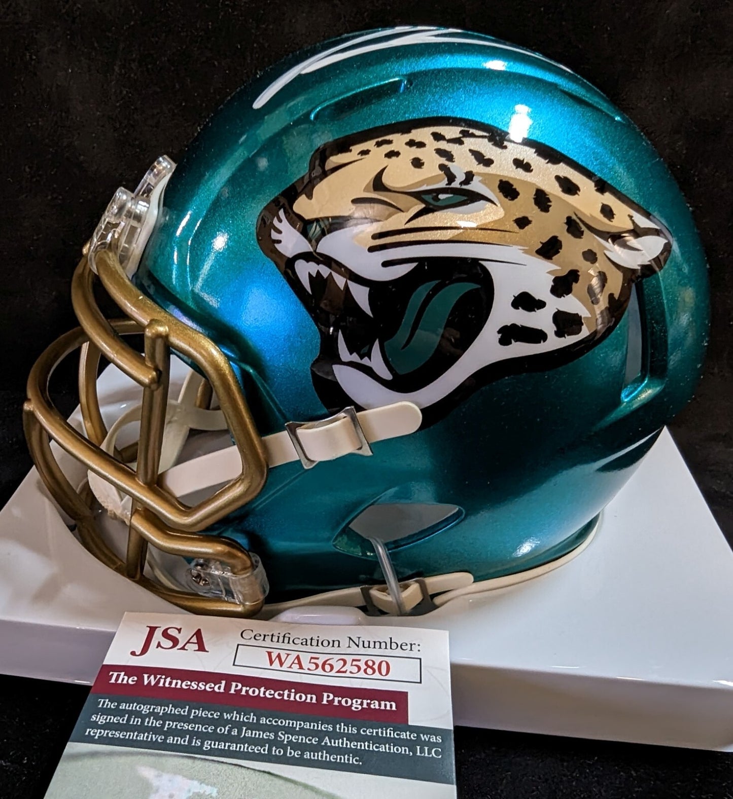 Jacksonville Jaguars Tyson Campbell Signed Flash Mini Helmet Jsa Coa