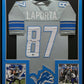 Framed Detroit Lions Sam Laporta Autographed Signed Jersey Beckett Hologram