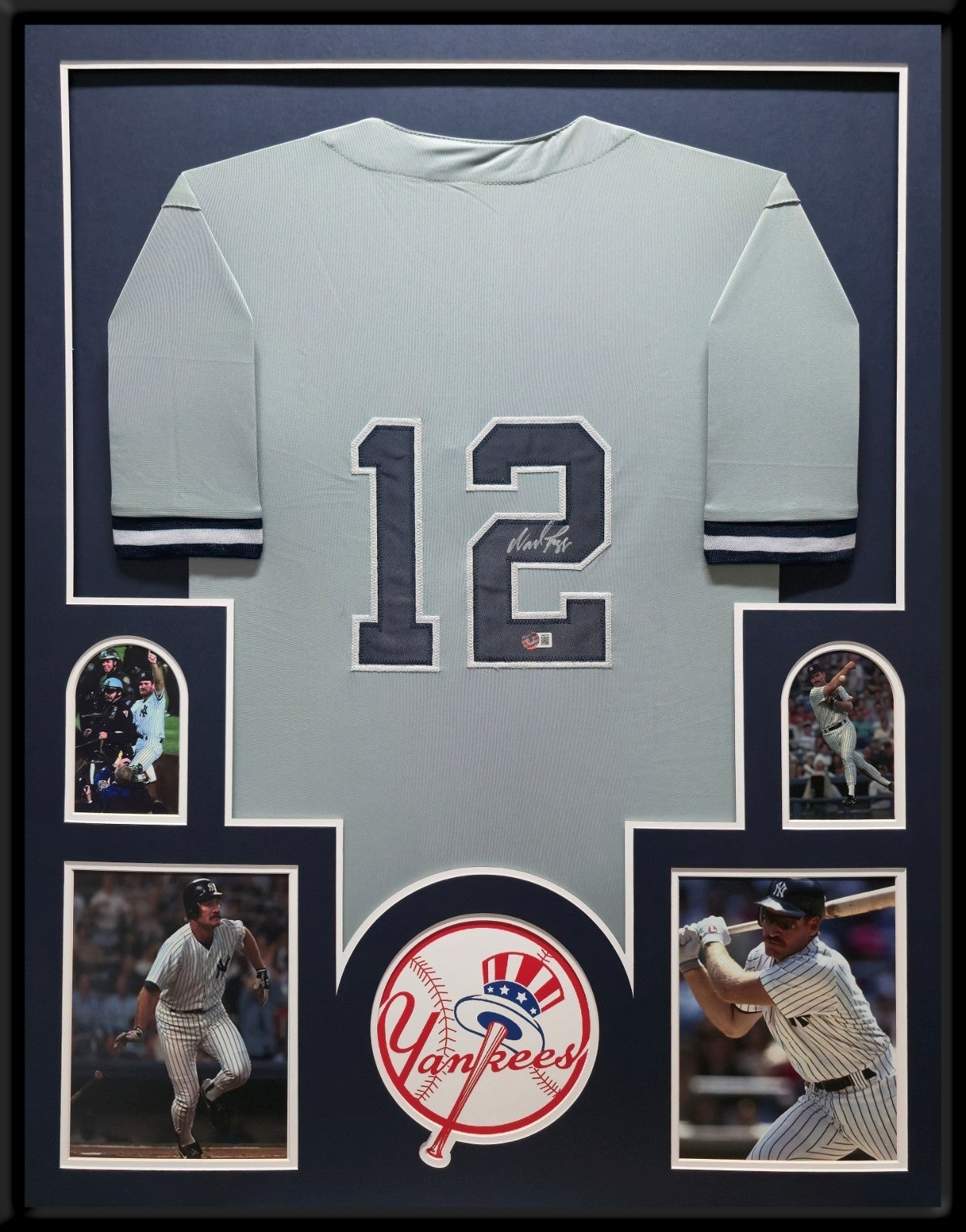 Framed N.Y. Yankees Wade Boggs Autographed Signed Insc Jersey Beckett Holo