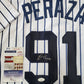 Oswald Peraza Autographed Signed N.Y. Yankees Style Custom Jersey Jsa Coa