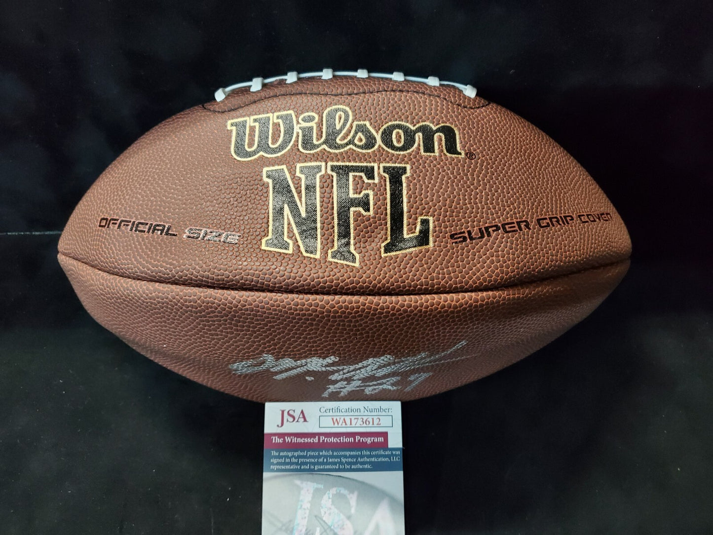 Pittsburgh Steelers Marcus Allen Autographed Signed Football Jsa Coa