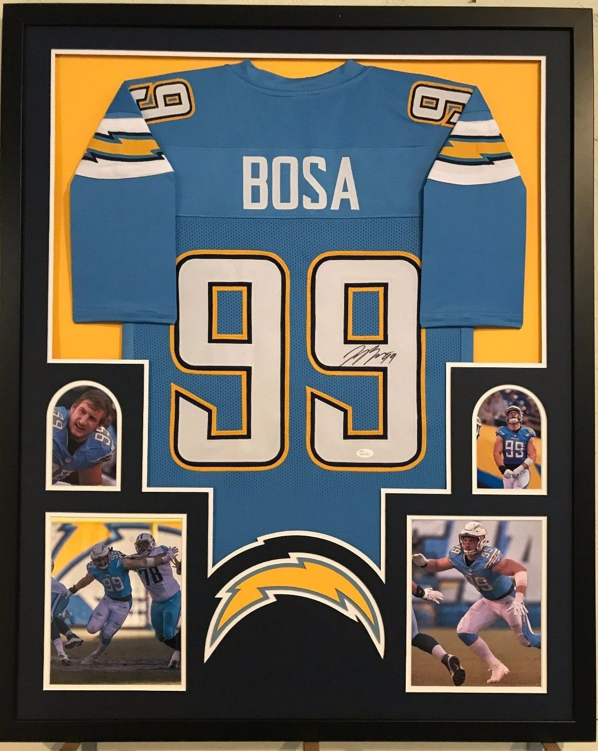 Framed San Diego Chargers Joey Bosa Autographed Signed Jersey Jsa Coa