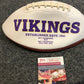 Garrett Bradbury Autographed Signed Insc Minnesota Vikings Logo Football Jsa Coa
