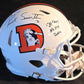 Denver Broncos Pat Surtain Ii Signed 2X Insc Authentic Full Size Helmet Beckett