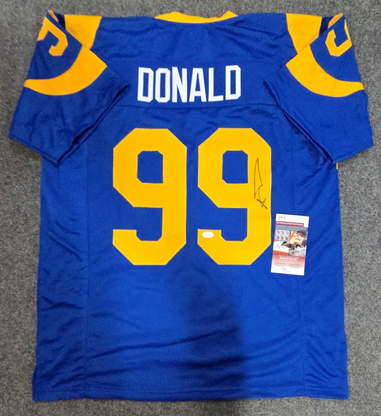 Los Angeles Rams Aaron Donald Autographed Signed Jersey Jsa Coa
