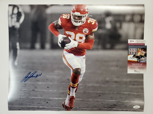 Kansas City Chiefs L'jarius Sneed Autographed Signed 16X20 Photo Jsa Coa