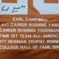 Texas Longhorns Earl Campbell Signed Autographed Stat Jersey Jsa Coa