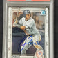 Oswald Peraza Autographed Topps Bowman Yankees Chrome Bd-27 Psa Slabbed