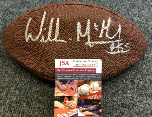 New England Patriots Willie Mcginest Autographed Signed Nfl Football Jsa Coa