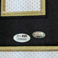 Framed In Suede New Orleans Saints Drew Brees Autographed Signed Jersey Jsa Coa