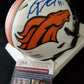 Kj Hamler Autographed Blue Signed Denver Broncos Lunar Mini Helmet Jsa Coa