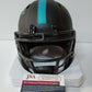 Miami Dolphins Jevon Holland Autographed Teal Signed Eclipse Mini Helmet Jsa Coa