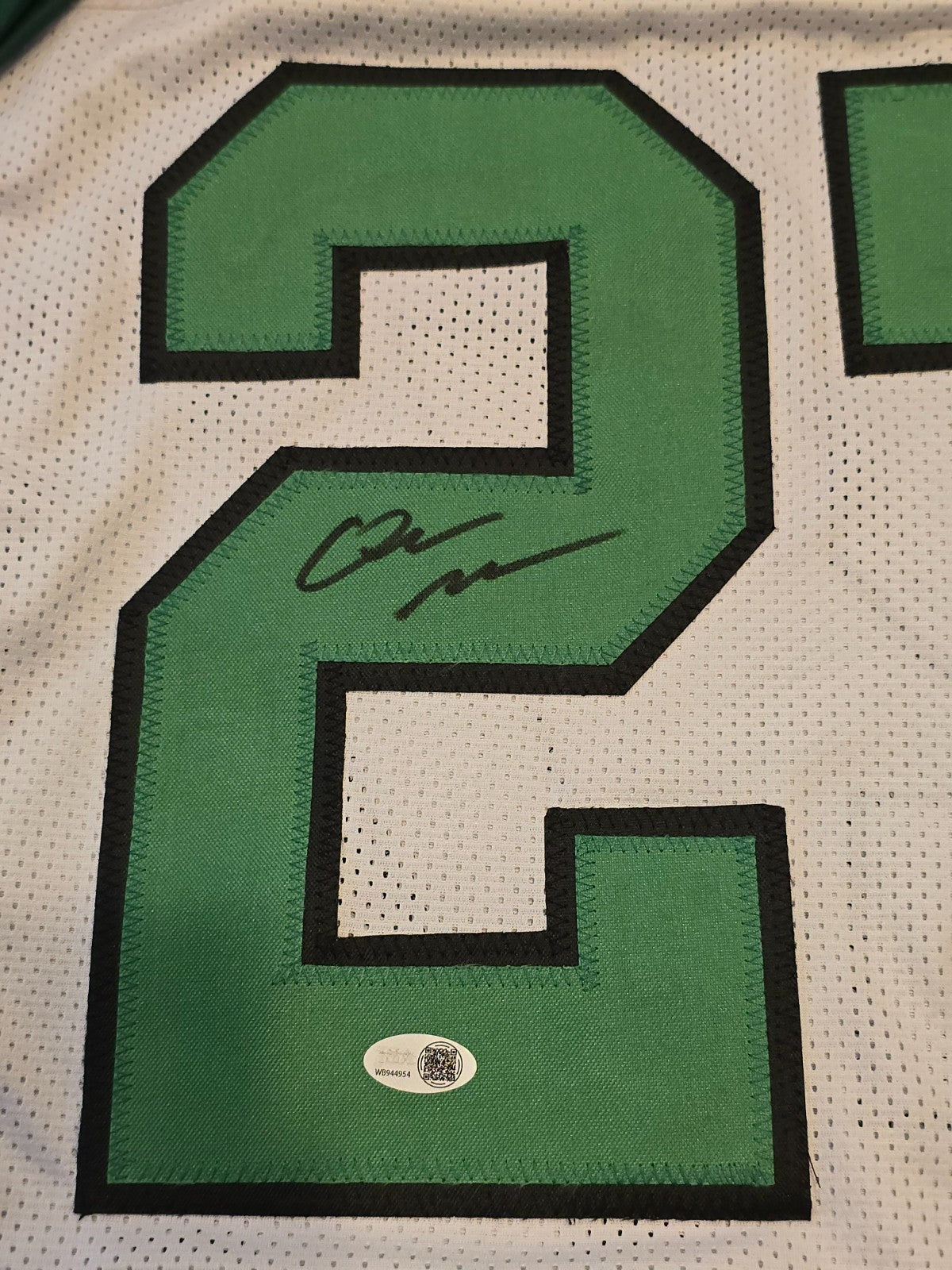 Philadelphia Eagles Quinyon Mitchell Autographed Signed Jersey Jsa Coa