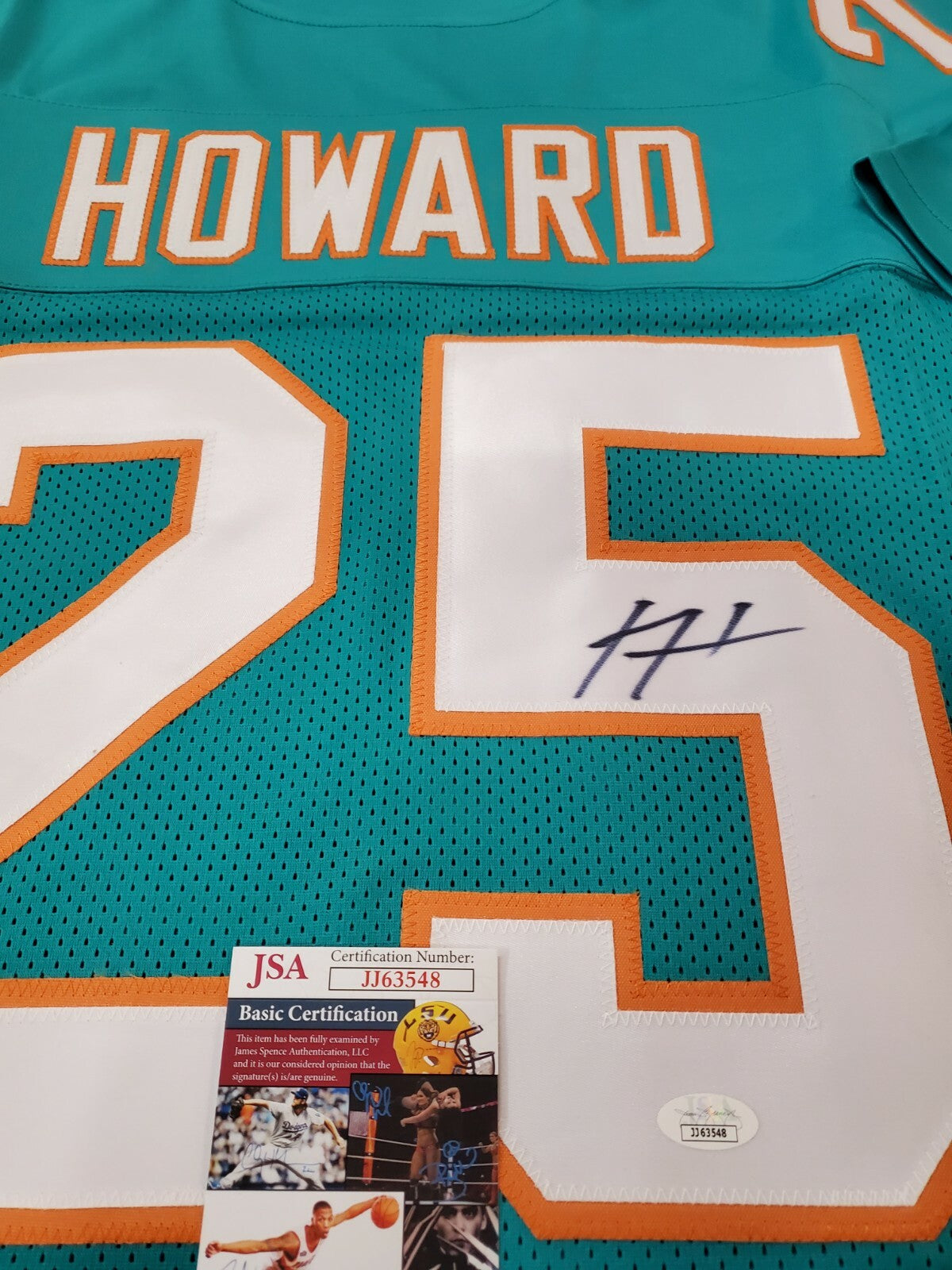 Miami Dolphins Xavien Howard Autographed Signed Jersey Jsa  Coa