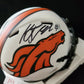 Kj Hamler Autographed Black Signed Denver Broncos Lunar Mini Helmet Jsa Coa