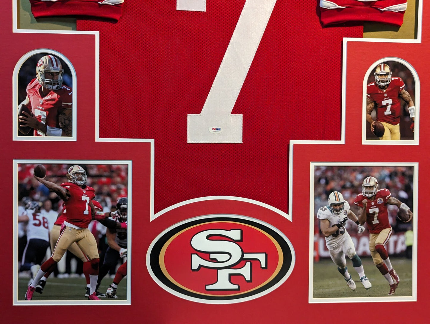 Framed San Francisco 49Ers Colin Kaepernick Autographed Jersey Psa Holo
