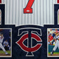 Suede Framed Minnesota Twins Joe Mauer Autographed Signed Jersey Jsa Coa
