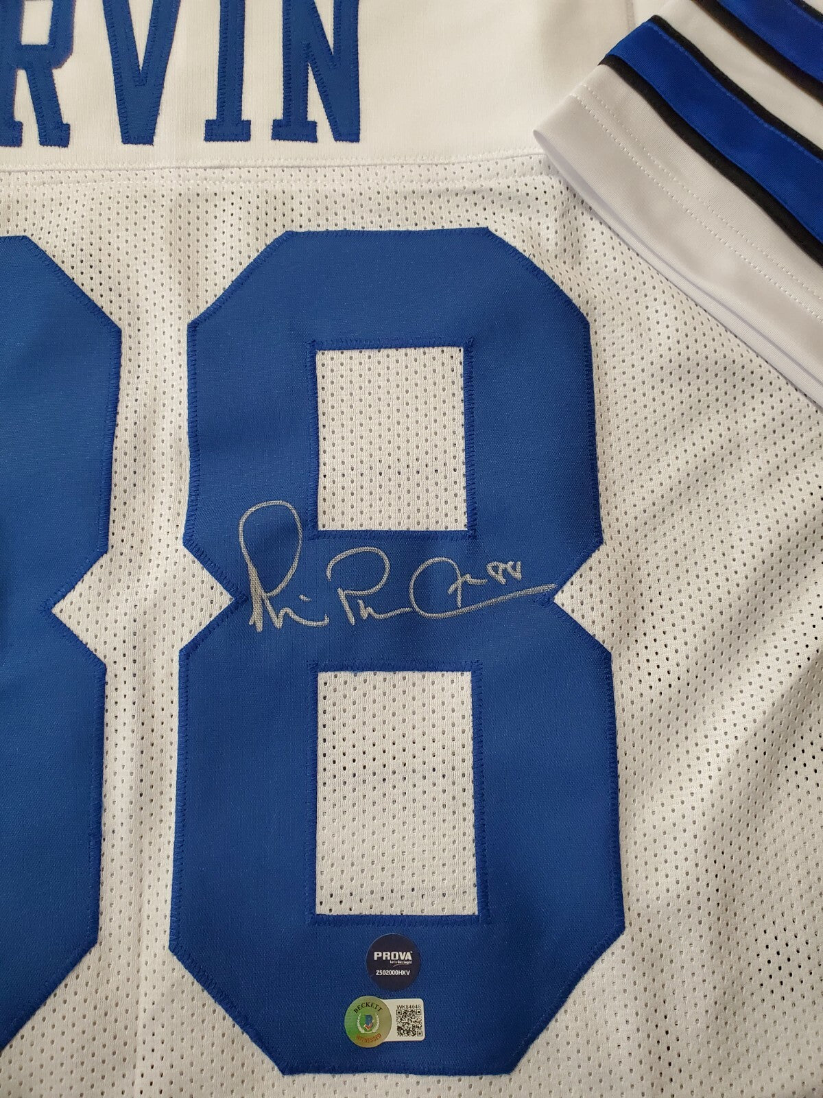 Dallas Cowboys Michael Irvin Autographed Signed Stat Jersey Beckett Holo